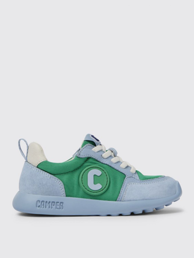Camper Kids' Driftie  Trainers In Nubuck And Recycled Polyester In Multicolor