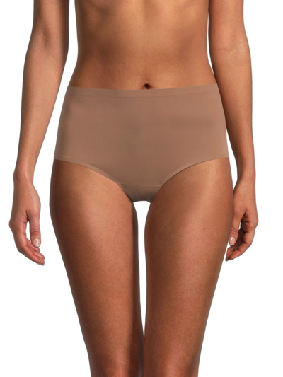 Ava & Aiden Women's Bonded Edge High-waist Briefs In Dark Mocha