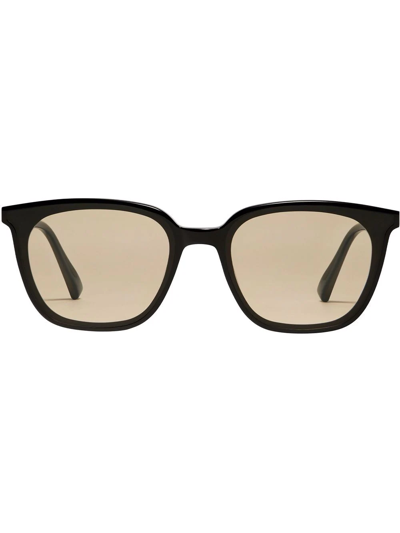 Gentle Monster Lilit 01 Curved Square Sunglasses In Black
