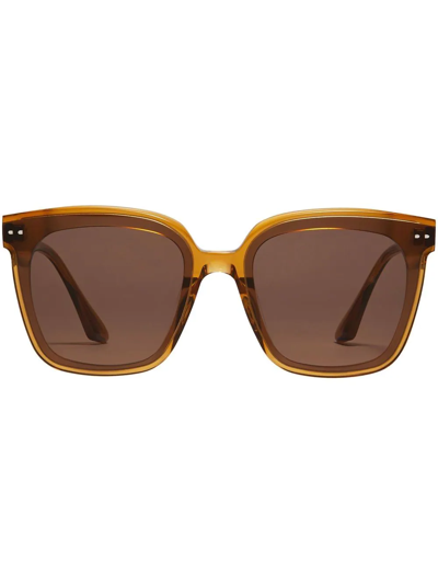 Gentle Monster Lo Cell Bc5 Oversized Square Sunglasses In Brown