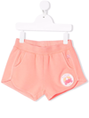 Billieblush Logo-patch Track Shorts In Pink