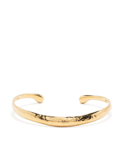 Dower & Hall Curved Normad Bracelet In Gold