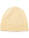 Pringle Of Scotland Ribbed Double-layer Beanie In Yellow