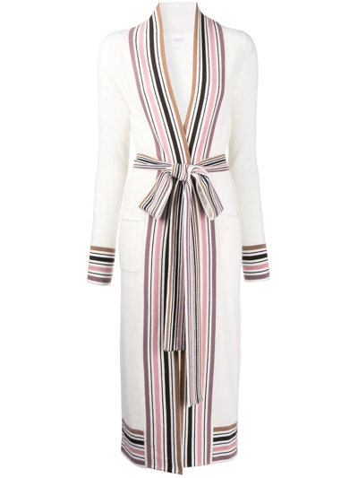 Madeleine Thompson Cassiopeia Long Knitted Cardigan In White