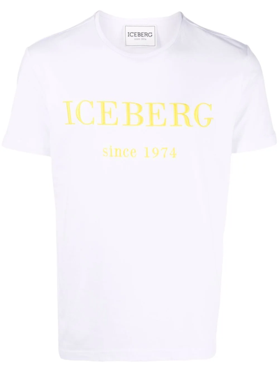 Iceberg Logo-print Cotton T-shirt In White