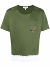 NICK FOUQUET LOGO-EMBROIDERED COTTON T-SHIRT