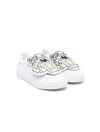Kenzo Kid's Tiger Leather Low-top Sneakers, Baby/toddlers In White