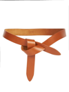 Isabel Marant Interwoven Leather Belt In Cognac