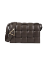 Bottega Veneta Mini Padded Cassette Intrecciato Leather Crossbody Bag In Fondant