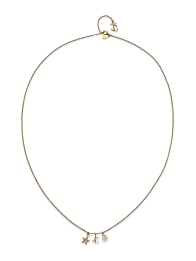 Jimmy Choo Charm Necklace In Metal