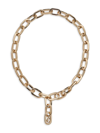 Jimmy Choo Goldtone Chunky Lariat Necklace In Brass