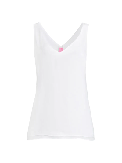 Lilly Pulitzer Florin V-neck Tank Top In Resort White