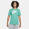 Nike Sportswear Men's T-shirt In Washed Teal,white