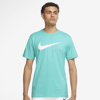 Nike Sportswear Swoosh Men's T-shirt In Washed Teal,white