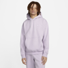 Nike Swoosh Embroidered Drawstring Hoodie In Doll,white