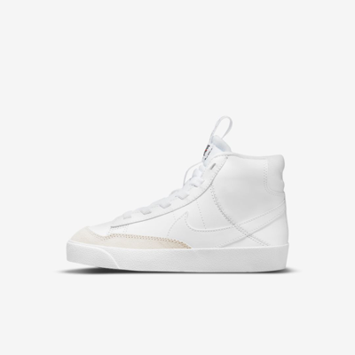 Nike Blazer Mid '77 Se Dance Little Kids' Shoes In White/white/black