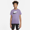 Nike Sportswear Big Kids' Cotton T-shirt In Canyon Purple