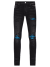 Amiri Mx1 Cracked Paint Skinny Jeans