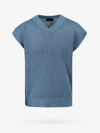 Roberto Collina Ribbed Cotton And Linen Sweater - Atterley In Blue