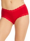 Hanky Panky Cotton With A Conscience Boyshort In Red