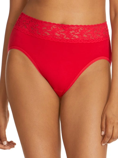 Hanky Panky Supima Cotton French Cut Brief In Red