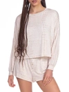 Honeydew Intimates All American Long Sleeve Shortie Pajamas In Calm Python