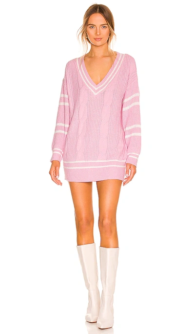 More To Come Cassandra Sweater Dress In Pink