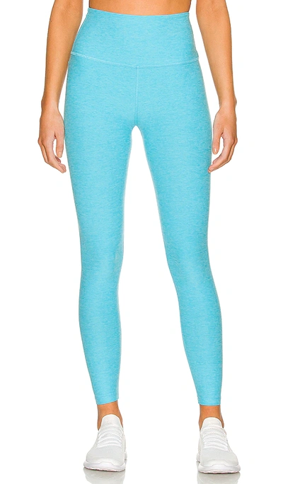 Beyond Yoga Spacedye Caught In The Midi High Waisted Legging In Capri Blue