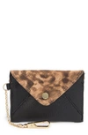 Aimee Kestenberg Ashley Leather Pouch In Amazon Leopard