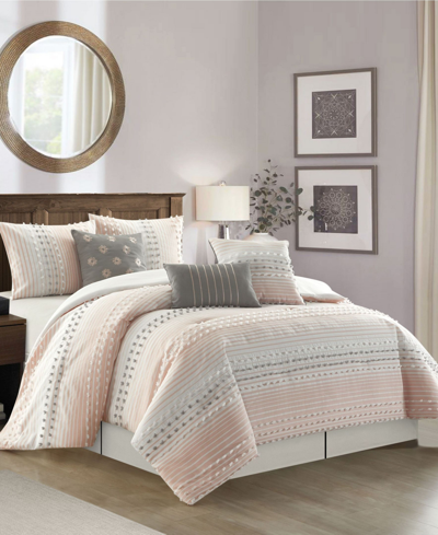 Stratford Park Clarissa 7-piece Comforter Set, California King In Pink