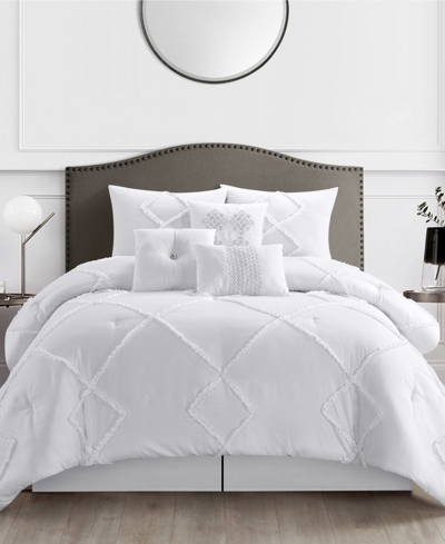 Stratford Park Amber 7-piece Comforter Set, King In White