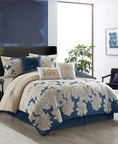 Stratford Park Wesley 7-piece Comforter Set, California King In Multi-color