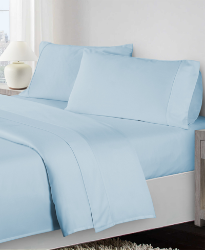Fairfield Square Collection Manchester 1200 Sheet 6 Piece Set, King, Created For Macy's Bedding In Light Blue