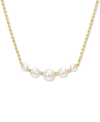 Macy's Cultured Freshwater Pearl (4-1/2 In Gold Over Silver