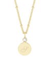 Brook & York Women's Caroline Initial Pendant In Gold- S