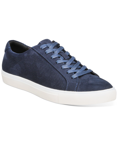 Alfani Men's Micah Perforated Sneakers, Created For Macy's Men's Shoes In Navy