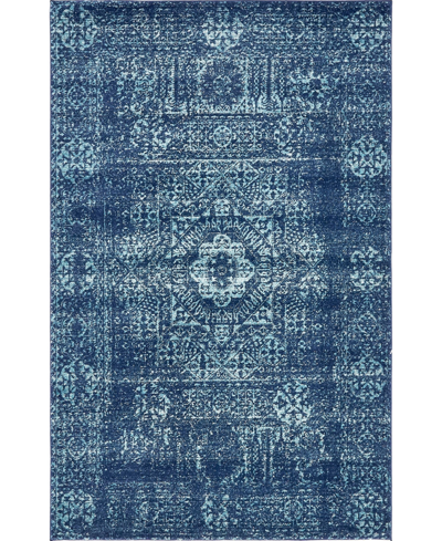 Bayshore Home Closeout!  Wisdom Wis3 5' X 8' Area Rug In Navy Blue