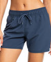Roxy Juniors' Sea Solid Board Shorts In Mood Indigo