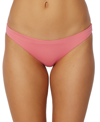 O'neill O'neil Juniors' Saltwater Solids Rockley Cheeky Bikini Bottoms Women's Swimsuit In Tea Rose