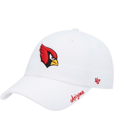 47 Brand Women's White Arizona Cardinals Miata Clean Up Logo Adjustable Hat