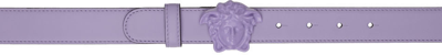 Versace Purple Monochrome Medusa Belt In Pink & Purple