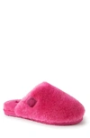 Dearfoams Fireside Genuine Shearling Mule Slipper In Paradise Pink