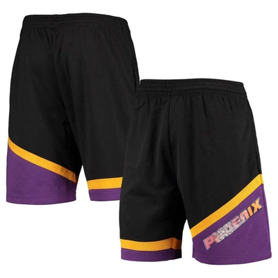 Mitchell & Ness Men's  Black Phoenix Suns Hardwood Classics 75th Anniversary Swingman Shorts