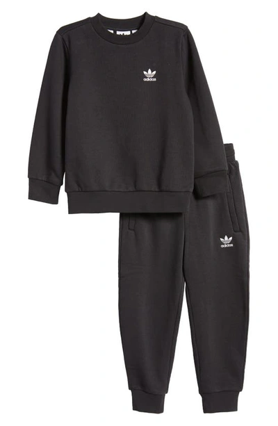 Adidas Originals Kids' Adicolor Fleece Sweat Suit In Black