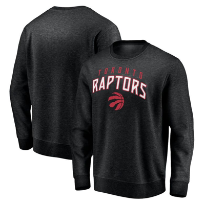 Fanatics Branded Black Toronto Raptors Game Time Arch Pullover Sweatshirt