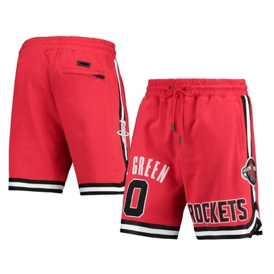Pro Standard Men's  Jalen Green Red Houston Rockets Player Replica Shorts