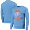 Starter Light Blue Houston Oilers Locker Room Throwback End Zone Pullover Sweatshirt In Light Blue