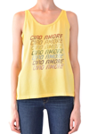 GIADA BENINCASA GIADA BENINCASA WOMEN'S YELLOW COTTON TOP,S1822TDTD1 M