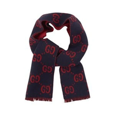 Gucci Kids Scarf For Unisex In Blue
