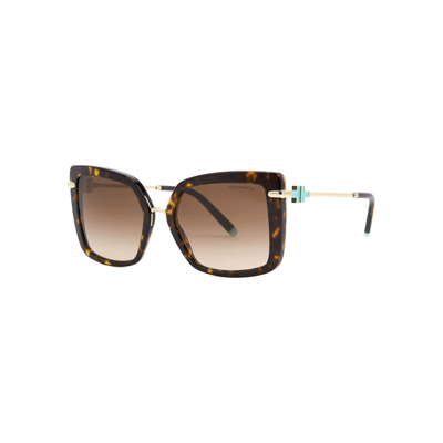 Tiffany & Co Tortoiseshell Oversized Sunglasses